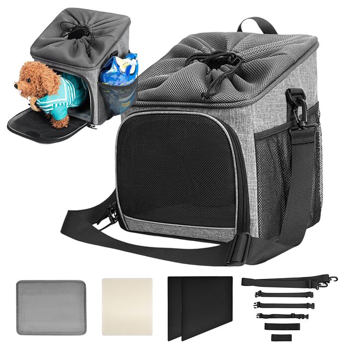 Корзина для тварин на велосипед: зручна та легка переноска для собак та котів | Велосипедна корзина для тварин з дихаючим матеріалом та знімним кріпленням