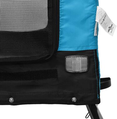 Причіп для велосипеда Gecheer для собак та інших домашніх тварин, блакитний (124 x 65 x 66 см)