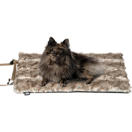 Водонепроникна лежанка-ковдра для собак HS-Hundebett Outdoor S 55x75 см, 3 см наповнювач, для подорожей і дому, тауп, вироблено в Німеччині