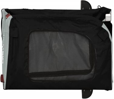 Причіп для велосипеда ZEYUAN для собак чорного та сірого кольорів, оксфордська тканина та метал, вантажний причіп, ручний візок, вантажний велосипедний причіп