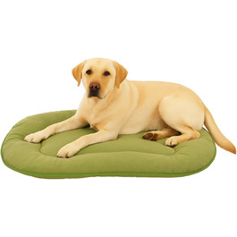 Подушка для собак та котів, овал, великий розмір 77x54 см, Firenze, зелена