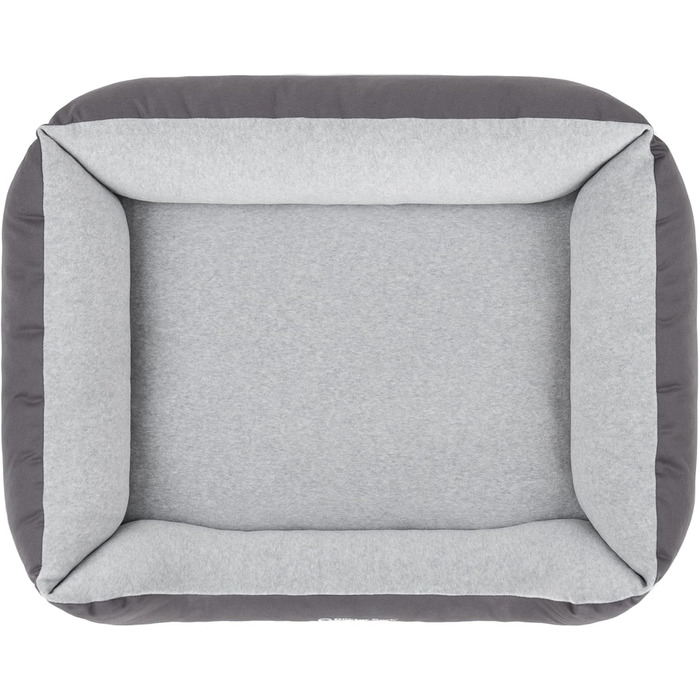 Ліжко для собак Doctor Bark, м'яке та пухнасте, середніх порід, 86x65 см, сіре, Made in Germany