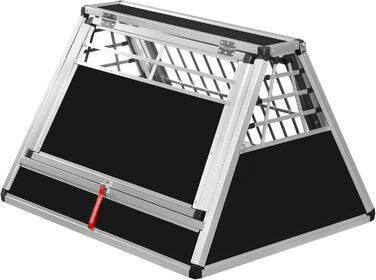 Транспортний бокс Transportbox N59 для собак, алюміній, 82x98x65 см, з аварійним виходом та захистом бампера