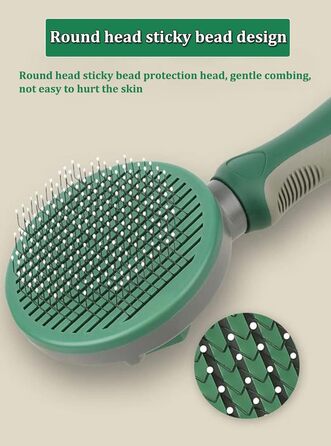 Щітка для котів та собак, аксесуари для грумінгу, видалення шерсті, самоочисна, для довгої та короткої шерсті