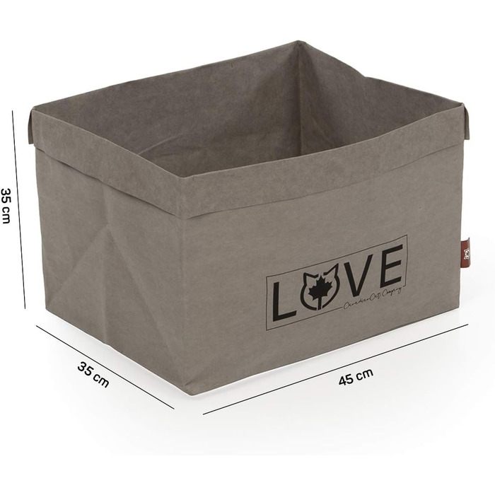 Ліжко для котів CanadianCat Katzenbett 45x35x35 см - затишне гніздо з картону та паперу