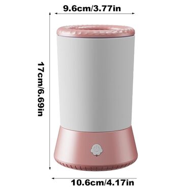 Автоматичний мийка лап для собак, USB-мийка лап, перезаряджувана мийка лап для собак, білий/рожевий колір