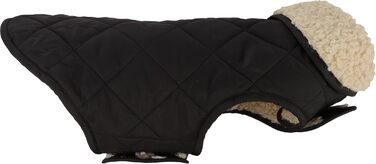 Теплий зимовий одяг для собак Flamingo Bonnie – чорний, розмір 55 см – преміум якість, водонепроникний, з плюшевою підкладкою