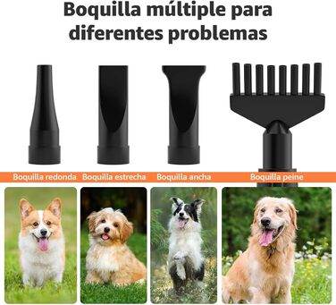 XKISS Професійний набір для грумінгу собак 2800W з пилососом для шерсті, фен для собак, машинка для стрижки собак, видалення шерсті (зелений)