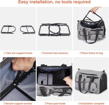 Транспортна переноска для кота Ownpets, складна, 45x30x31 см