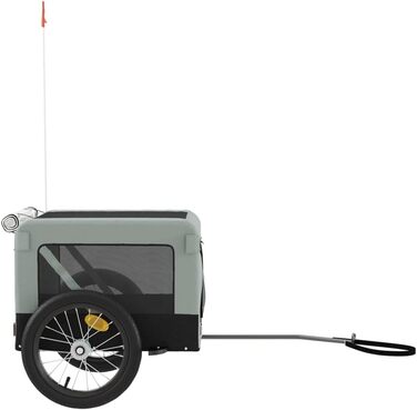 Фahrрадіальний причіп для домашніх тварин, 63 x 123 x 66 см, сірий