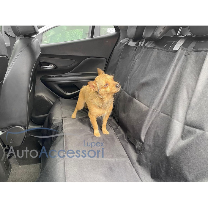 Авточохол на сидіння для тварин Lupex, універсальний, 2в1, 137x125 см, для авто та SUV, захист від бруду та подряпин, Оксфорд, чорний, водонепроникний