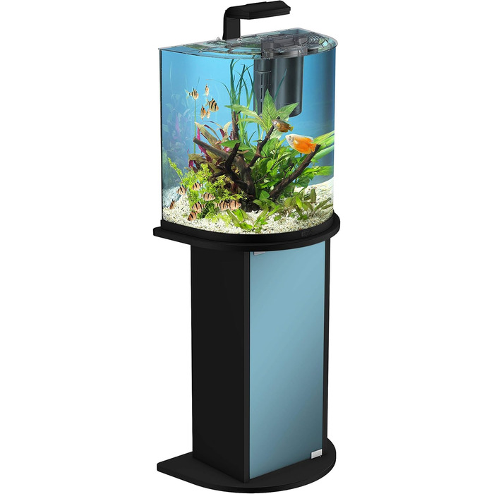 Тумба під акваріум Tetra AquaArt Explorer Line 30/60 л, чорна, зігнута передня стінка