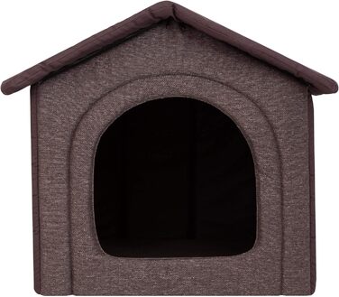 Будка-лігво для собак і котів XXXL, 76x72 см, темно-коричнева
