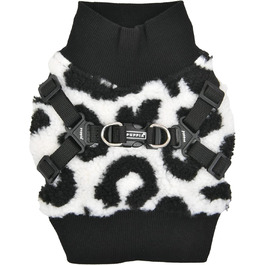 Шлейка Puppia Serval Harness J для малих і середніх собак, регульована, комфортна, чорна