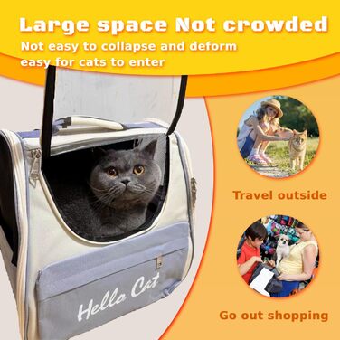 Рюкзак для кота з сіткою, рюкзак для собак, рюкзак для тварин до 15 кг, дихаючий, чорний