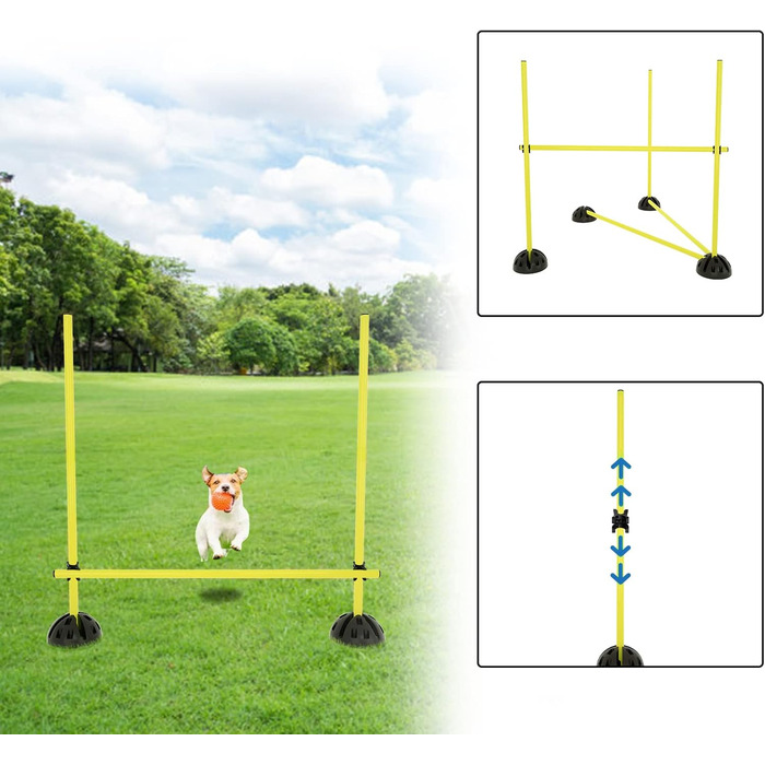 Набір стрибкових стержнів LZQ: Стрибки, Дриблінг, Гнучкість. Ідеально для спорту та школи. Зелено-жовтий колір