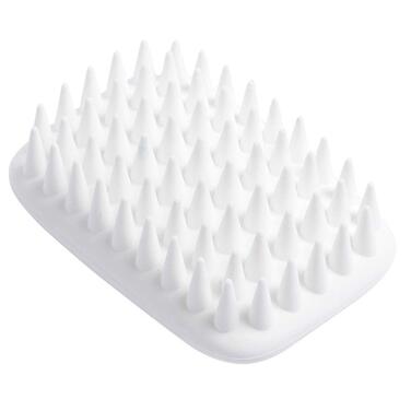 Масажна щітка для миття тварин, вичісуюча щітка від шерсті для собак і котів з м'якими силіконовими щетинками, для короткої шерсті