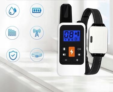 Електричний нашийник для дресирування собак з пультом дистанційного керування та великим радіусом дії