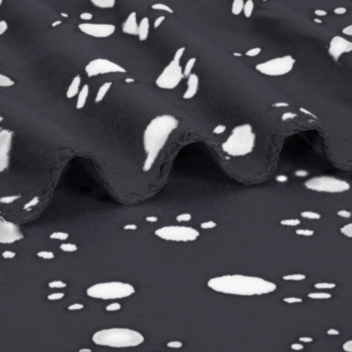 М'яка флісова підстилка для собак та котів Nobleza 75x75 см (120x100 см), чорна, миється