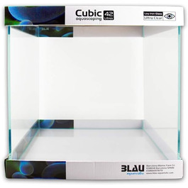 Акваріум Blau Aquaristic Aquascaping Cube 42 л, 35x35x35 см, скляний куб для акваскейпінгу