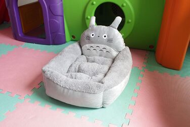 Тепле ліжко для домашніх тварин Ulalaza з принтом Totoro для котів та собак, товста бавовна