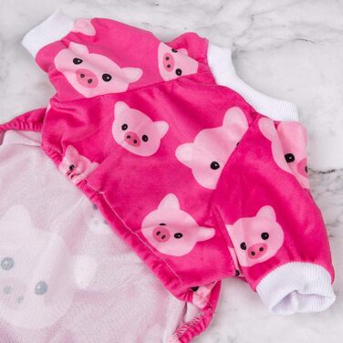 Піжама для собак CuteBone Pink Pig з м'якого матеріалу, рожева, велика, P46L-DE