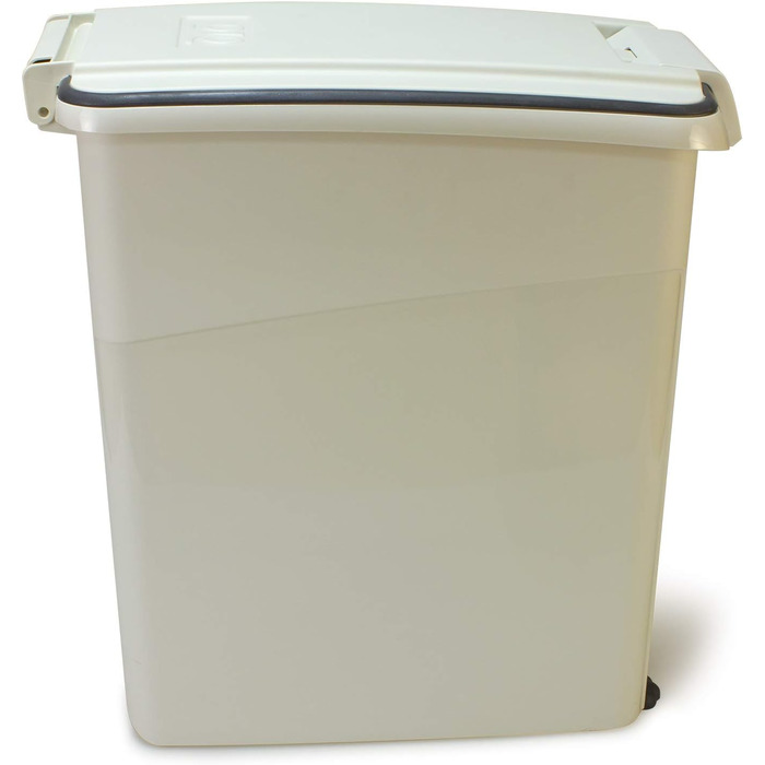 Контейнер для корму Arquivet для собак та котів на колесах, герметичний, великий об'єм 20 кг/54 літри, розміри 29 x 53 x 54,5 см, для великих тварин