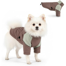 Зимова куртка для собак: тепла, непромокальна, з рукавами, для малих та середніх порід, для катання на лижах, з відбиваючими елементами, можна прати в машині