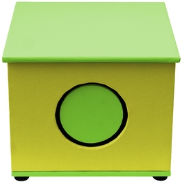 Будиночок для кота Mr. Riddick, багатоколірний, квадратний (43 см x 41,5 см x 34 см)