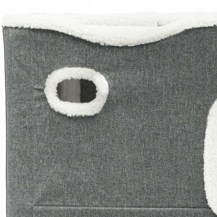 Будиночок для котів (35*45*63 см) — двоповерхове тепле ліжечко на зиму