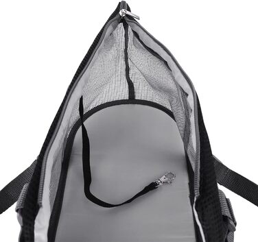 Транспортна сумка для котів та собак, з дихаючого матеріалу, складана, з плечовим ременем, велика місткість