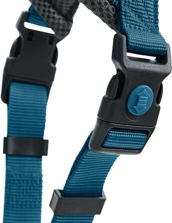 Нашийник для собак HUNTER LONDON COMFORT, дихаюча сітка 3D, 2-разове регулювання, безпечна застібка, міцний, легкий та зручний у догляді, темно-синій, розмір M