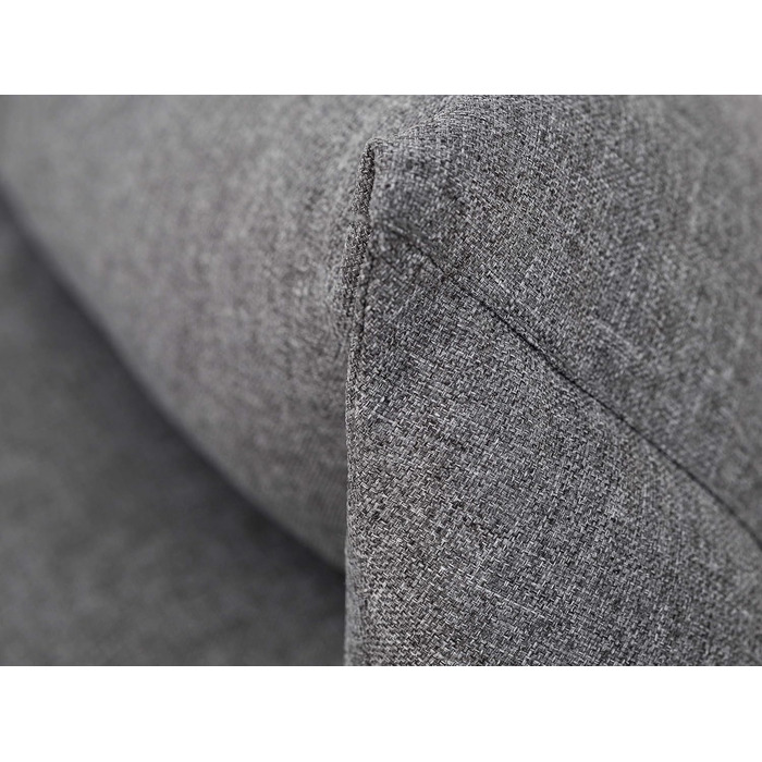 М'яке ліжко-софа для собак XXL (105x75 см) сірого кольору з екологічного льону