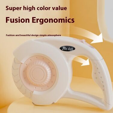 Автоматична висувна поводок для собак, підходить для малих, середніх та великих собак, неслизька ручка, поворот на 360° без перекручування, повід для прогулянок на відкритому повітрі (3 м/5 м) (801 темно-зелений, 3 м)