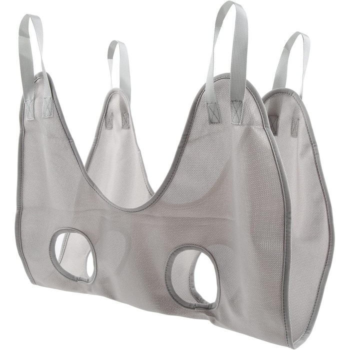 Гамак для грумінгу собак та котів, рушник для сушіння, гамак для догляду за тваринами з ножицями (Сірий, S)