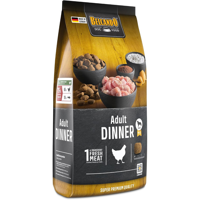 Сухий корм для дорослих собак усіх порід BELCANDO Adult Dinner, 12.5 кг