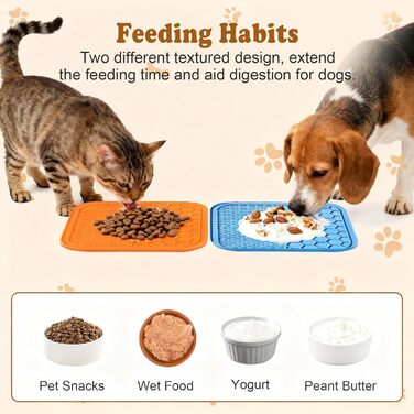 Килимок для ласощів для собак та котів AiQInu з присосками для грумінгу та догляду за кігтями