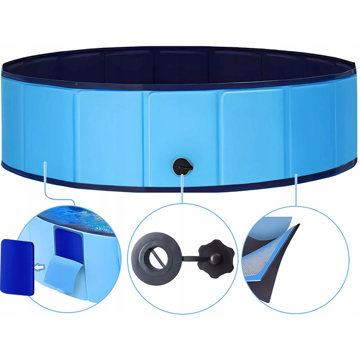 Садовий басейн для собак та домашніх тварин DEXTER, 120x30 см