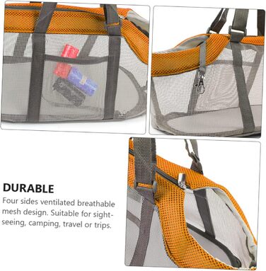 Сумка-переноска для тварин Toddmomy Mesh: дихаюча, для собак та котів, легка, складається, велика для цуценят та маленьких тварин