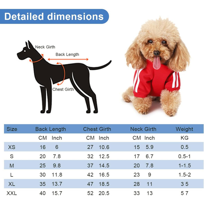 Теплий пуловер з капюшоном для собак, Чіхуахуа, великий розмір XXL, червоний