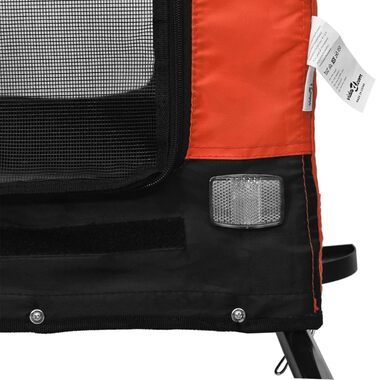 Навіс для собак Robuster, Oxford-тканина, ПВХ-вікно, вантажопідйомність до 45 кг, оранжево-чорний, модель 94005