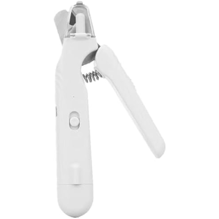 Триммер для обрізання нігтів домашніх тварин, LED, 2-в-1 (обрізання та шліфування), безшумний, білий