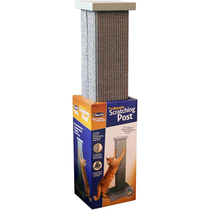 Когтеточка для котів SmartCat Pioneer Pet Ultimate, сіра, 81 см