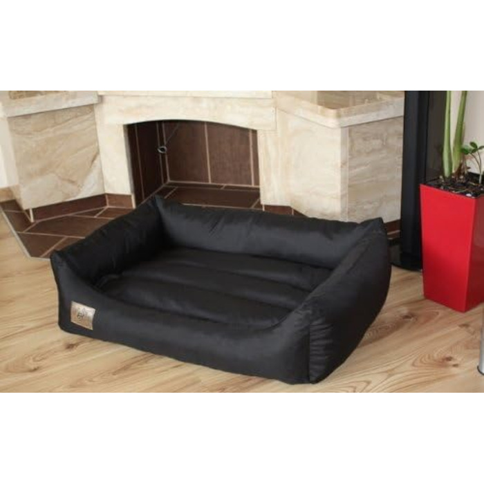 Крісло-лежанка для собак та котів Odol-Plu, 90 x 60 см, водовідштовхувальне, чорне