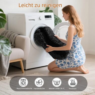 М'яке ліжко для собак Muecleao, зручне собаче ліжко з плюшу, коврик для собак та антиковзний собачий кошик для маленьких та середніх собак (Чорний, 60x50x14 см)