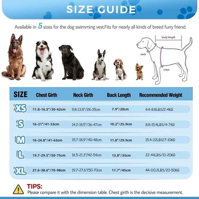 Жилет для плавання собак великий, рятувальний жилет для собак, для плавання та катання на човні, світловідбиваючий жилет для цуценят з високою плавучістю та ручкою для порятунку, регульований, великий розмір (обхват грудей: 19.7-29.5'') (середній (обхват 