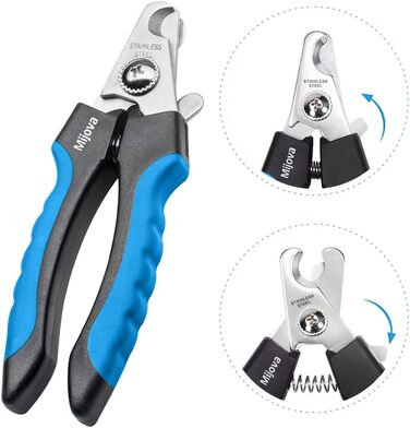 Професійний кусачки для собак та котів, безпечні кусачки для догляду за нігтями, блакитні