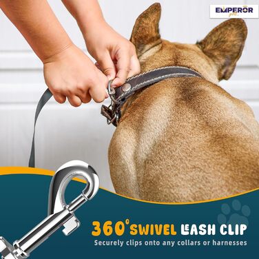 Рулетка для собак Emperor Pets Aura BB16, міцна, зручна, з відбивачем, до 50 кг, чорна