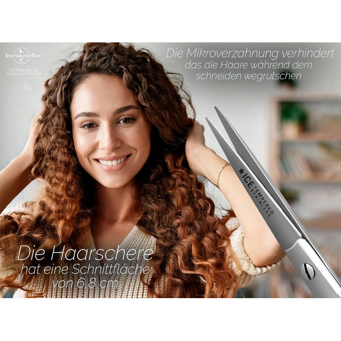 Набір для стрижки волосся Ergo-Set 6 дюймів (15,24 см) з професійними ножицями для стрижки, моделювання та філірування з нержавіючої сталі