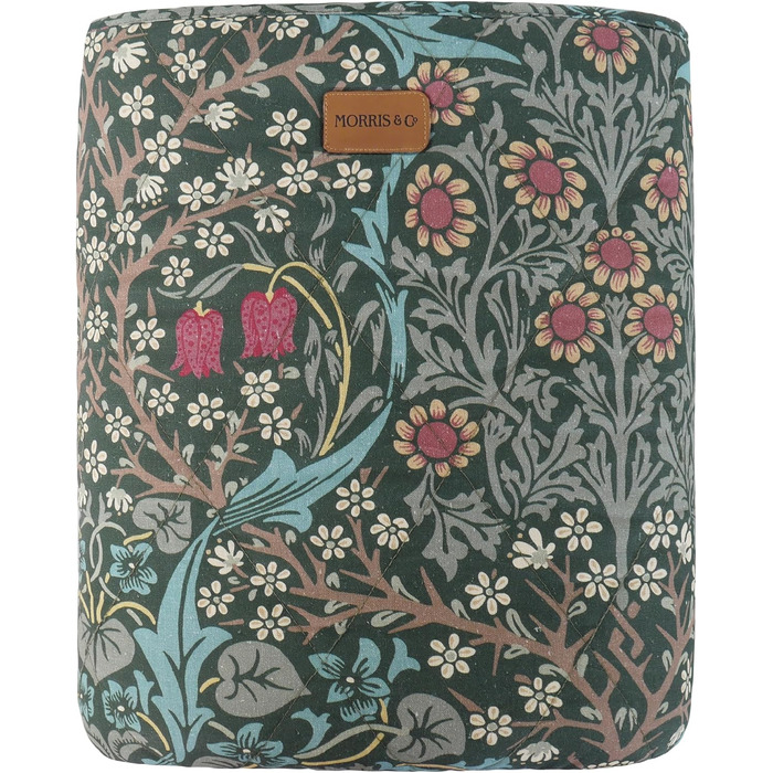 Розкішна зелена ковдра для собак і котів Rosewood x Morris & Co Blackthorn 150x100 см, м'який велюр, легка у догляді, дизайнерський принт Вільяма Морріса
